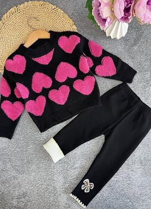 Светр та лосіни для дівчинки