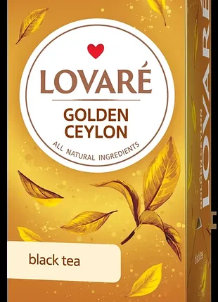 Чай lovare golden ceylon tea чер. 24 пакетов