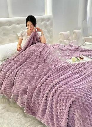 Плед покривало шарпей перлина велюровий 3 см євро 200*230см