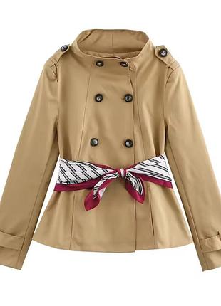 Вкорочений тренч zara