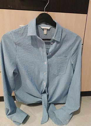 H&amp;m hennes&amp;mauritz  сорочка в полоску