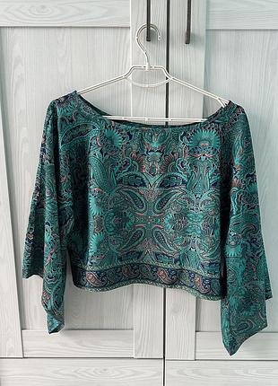 Смарагдова over-sized блуза aller simplement