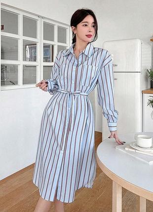 Сукня блакитна смужка