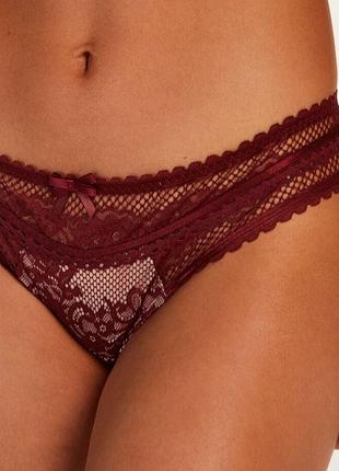 Мереживні трусики бразиліани сіточка