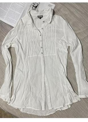 Kenny s шикарна біла бавовняна блузка як нова якісного бренду