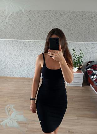 Черное платье pull &amp; bear