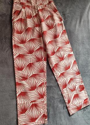 Штани широкі md'm іспанія льон, бавовна