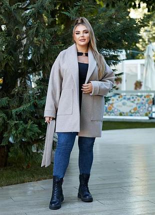 Стильное пальто из кашемира
