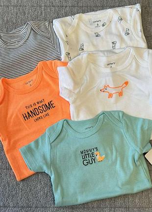 Боди с коротким рукавом картерс carters