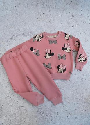 Утеплений костюм з міні маус