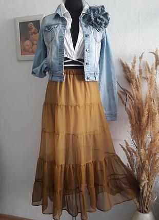 Ярусная шифоновая в цвете осень