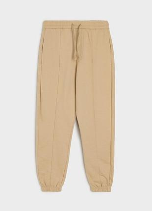 Джоггеры на флисе на подростка р-р 152 беж