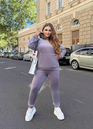 Стильный и удобный женский велюровый костюм
размеры:
 42-44, 46-48, 50-52,