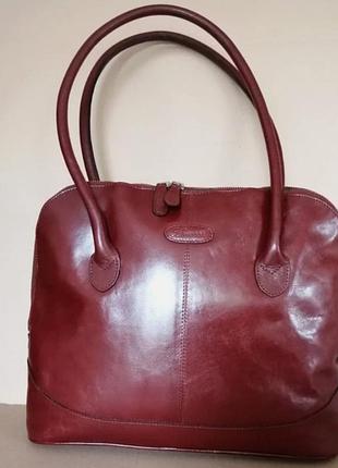 Женская винтажная сумка из натуральной кожи коричневого цвета, ясеневого дерева