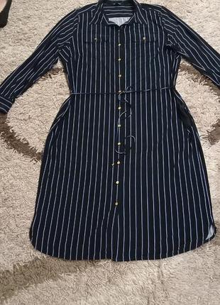 ​сукня-сорочка в смужку lauren ralph lauren, розмір 58-60