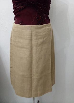 Льняная юбка на запах