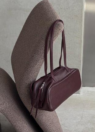В наявності преміальна сумка мʼяка натуральна шкіра бордова