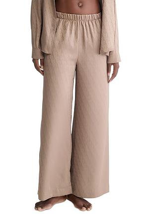 Сатиновые домашние штаны calvin klein wide leg