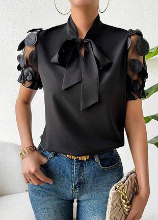 Shein  блуза сорочка  рукава воланы рl