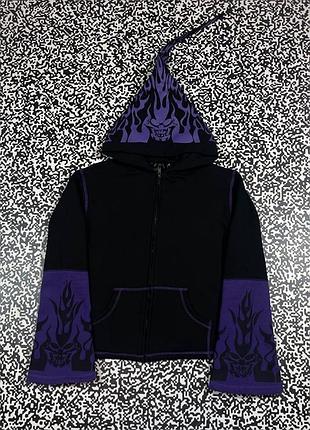 Готичне жіноче оверсайз худі mercy gothic y2k з черепом