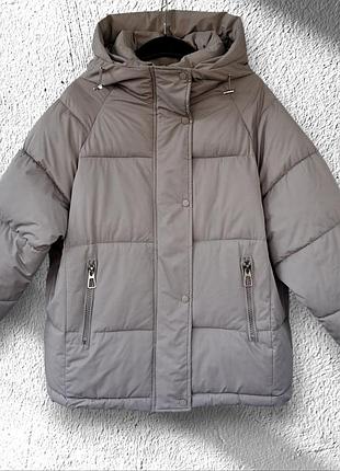 Жіноча демісезонна куртка, єврозима, оверсайз, підійде і до 56/58р., див.заміри