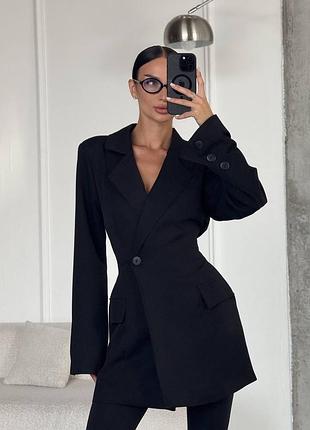 Елегантна жіноча сукня-піджак чорна сіра розмір від xs до l