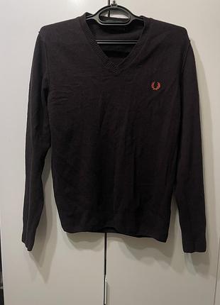Джемпер fred perry натуральна шерсть