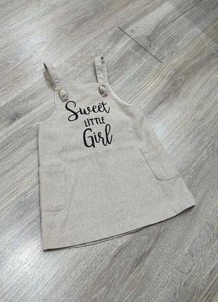 Стильный плотный сарафанчик для девочки 92-98