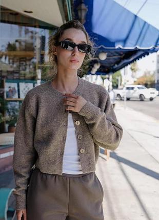 Кардиган вкорочений металік zara new