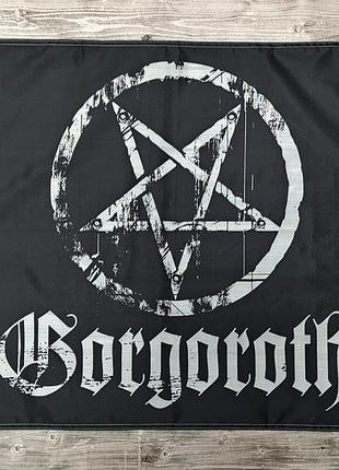 Прапор gorgoroth - pentagram 60х90 см плакат постер рок метал
