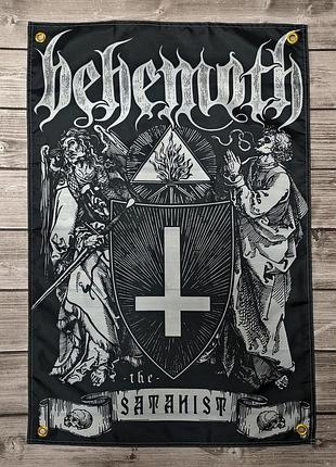 Прапор behemoth - the satanist 60х90 см плакат постер рок метал