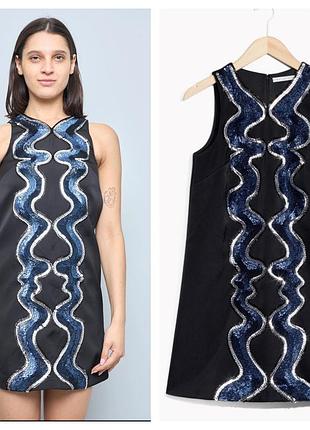 &amp; other stories, изысканное платье с пайетками черного цвета