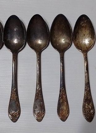 Большие столовые отремонтированные ложки, "зэш", мнц., срсер.