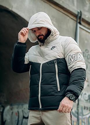 Зимняя мужская двусторонняя куртка nke ch/b 4 пп7846