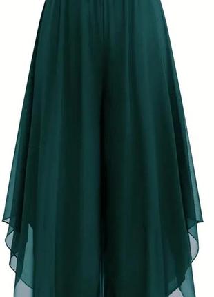 Асиметричні шифонові широкі штани, брюки.