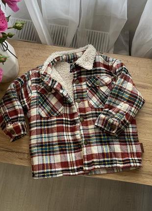 Тепла сорочка для хлопчика, сорочка-куртка