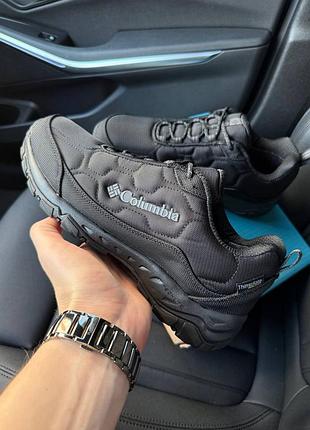 Кросівки чоловічі columbia firecamp fleece gore-tex black осінні зимові утеплені коламбія термо гортекс великани великі розміри чорні 41 - 50