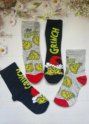 Детские носки с гренчем the grinch р. 27-30, 31-34 (2-8 лет)