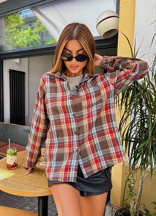 ⭐⭐⭐⭐⭐
трендовая рубашка в клетку a149
