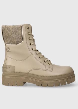 Шкіряні черевики tommy hilfiger