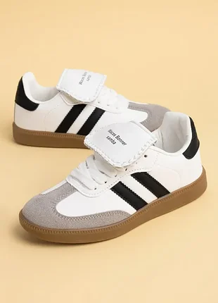 Кроссовки для мальчиков m3136-2 белые кеды на шнурках