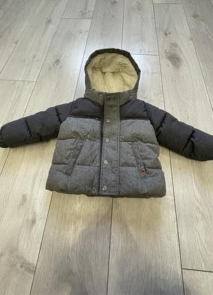 Дитяча тепла куртка з капюшоном h&m демісезонна 86 розмір 12-18 міс