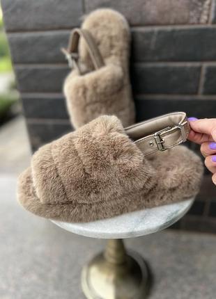 Жіночі хутряні сабо босоніжки