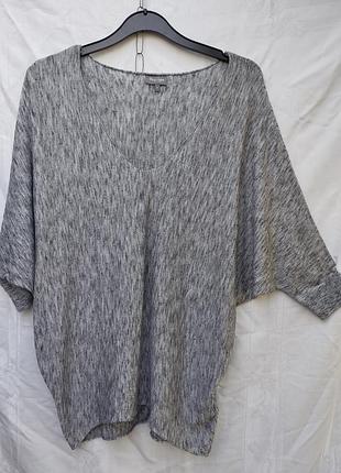 Джемпер phase eight, женский, молодежный, удлиненный, вискоза, шерсть, нейлон, весна, осень.