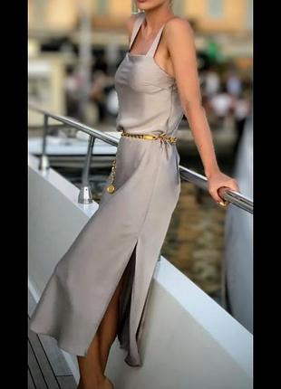 Платье атласное на бретелях yamamay