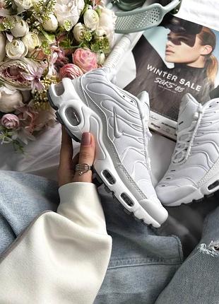 👟 жіночі кросівки nike air max plus tn white  👟