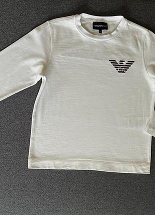 Фірмовий лонгслів emporio armani з вишивкою 8 років 128 см