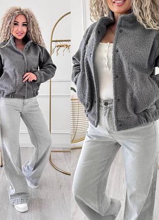 Жіноча куртка з кашеміру букле від 42 до 52 розміру