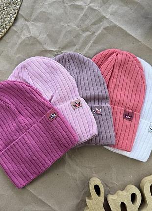 Шапка дівчинка корона