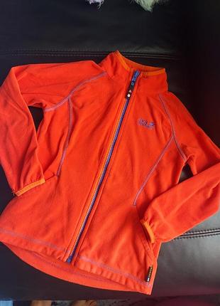 Детская флисовая кофта (подклад) jack wolfskin (nanuk 100) 7-8 лет